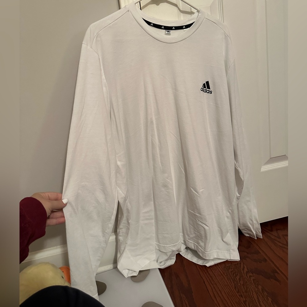 Long sleeve White Adidas Shirt